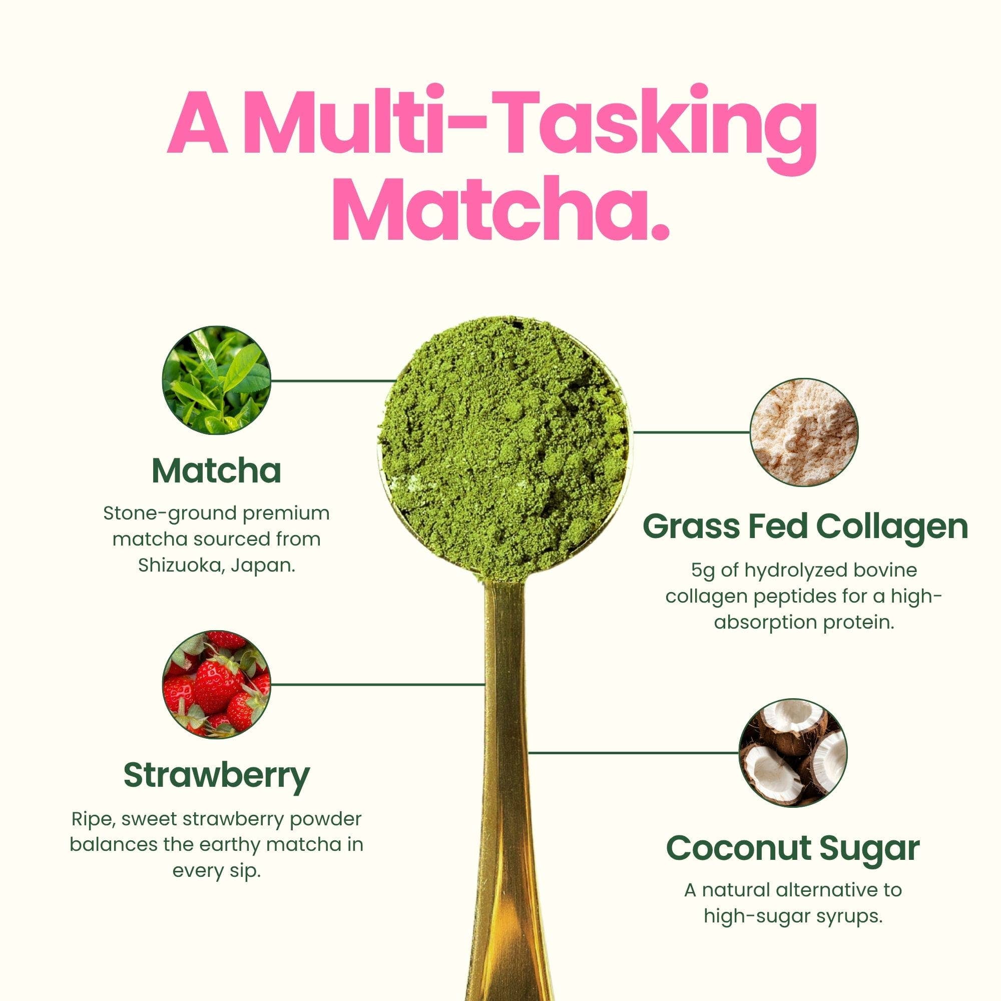 Blume Strawberry Matcha with COLLAGEN