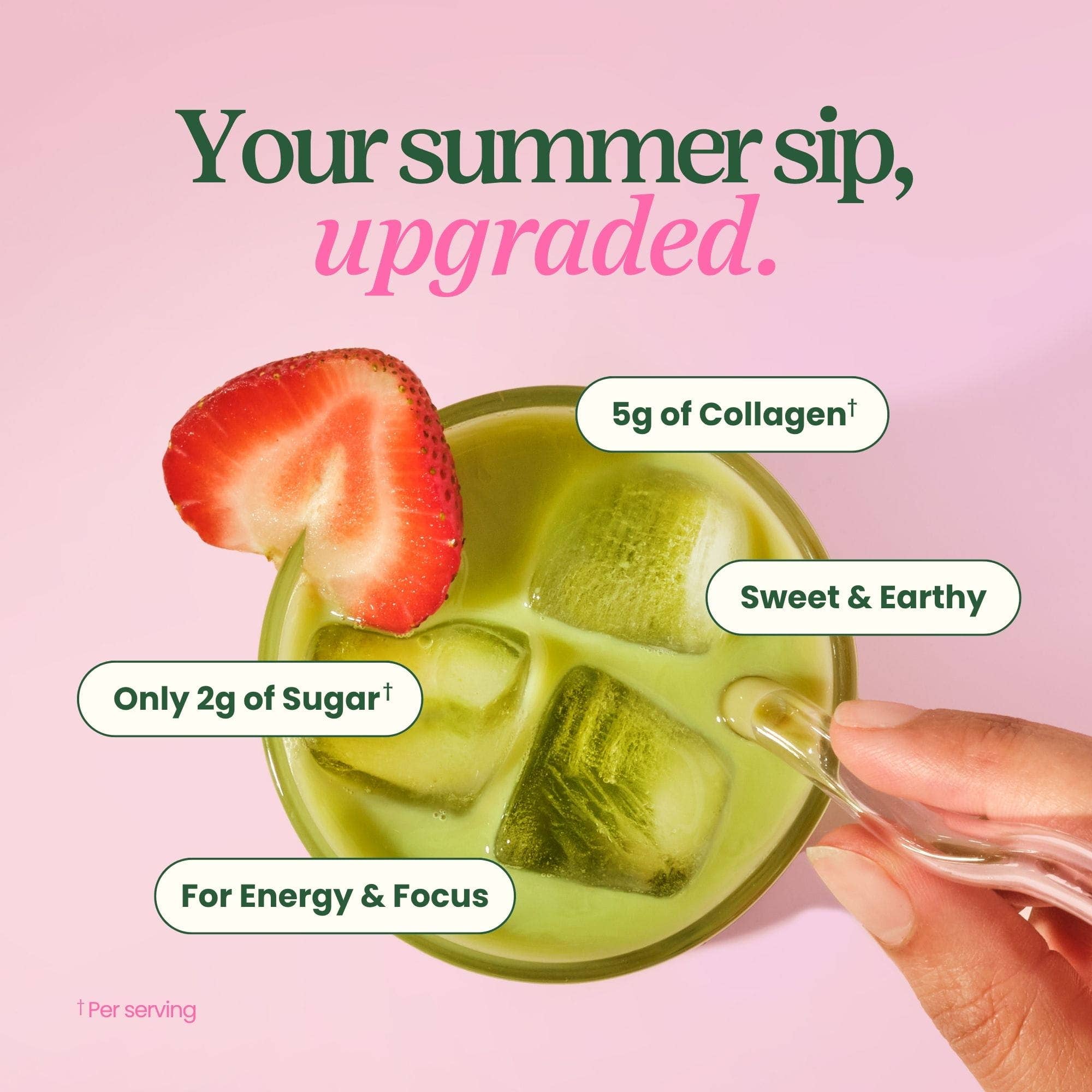 Blume Strawberry Matcha with COLLAGEN