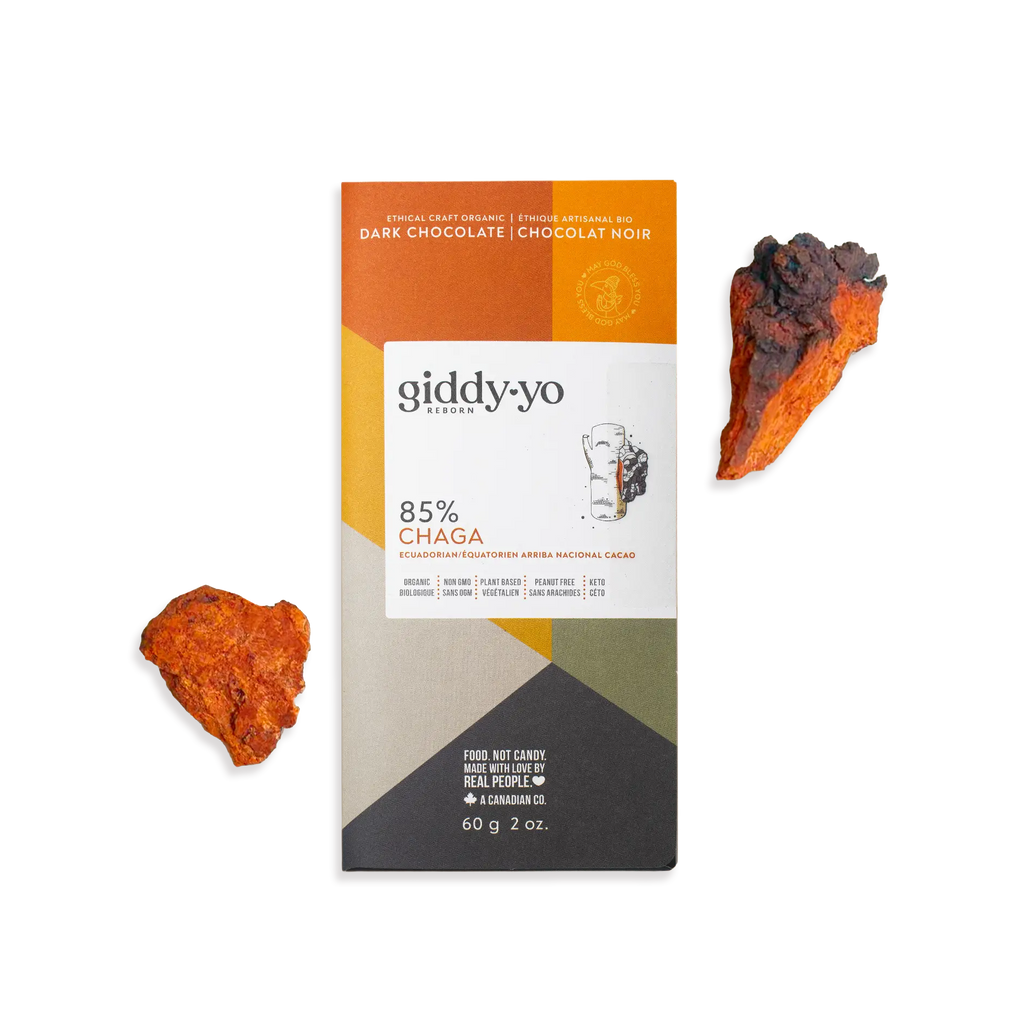 Giddy Yo 85% Dark Chocolate Chaga