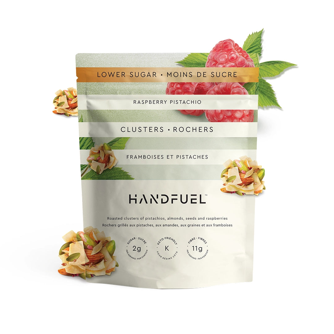 Handfuel Raspberry Pistachio Clusters