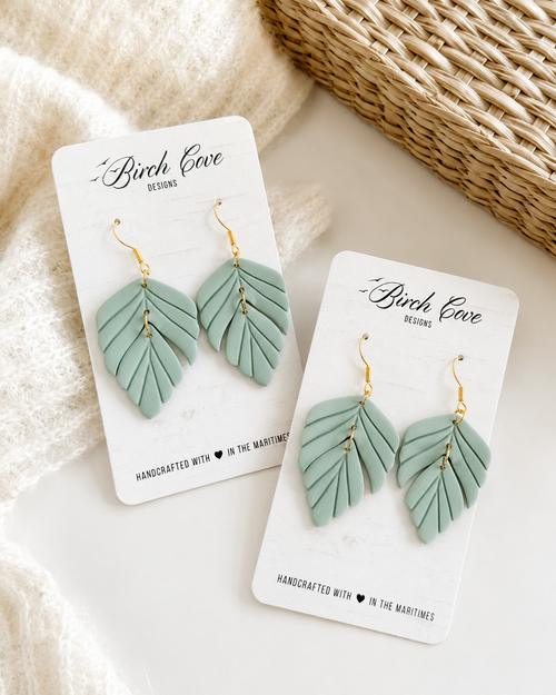 Birch Cove Leaf Earrings