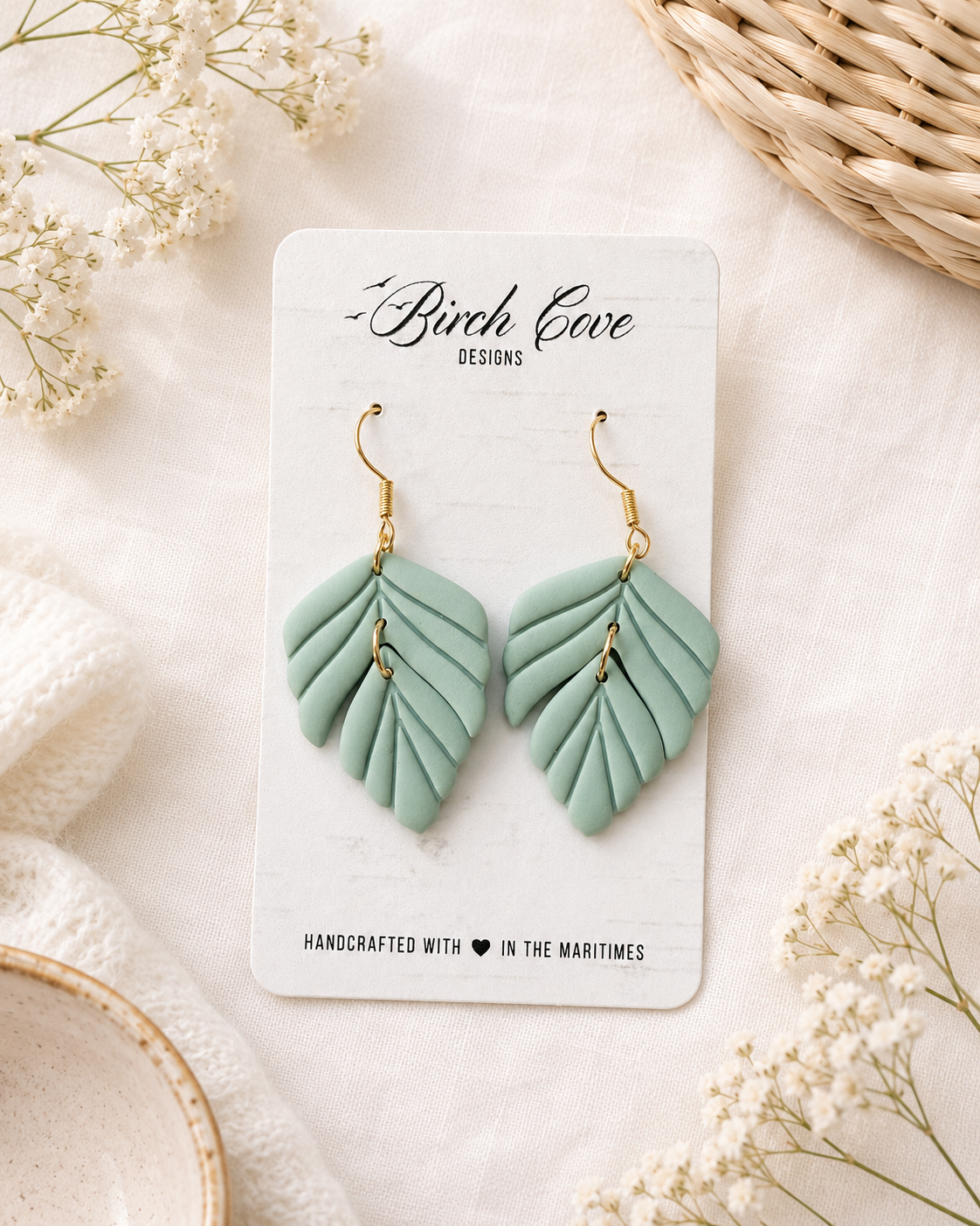 Birch Cove Leaf Earrings