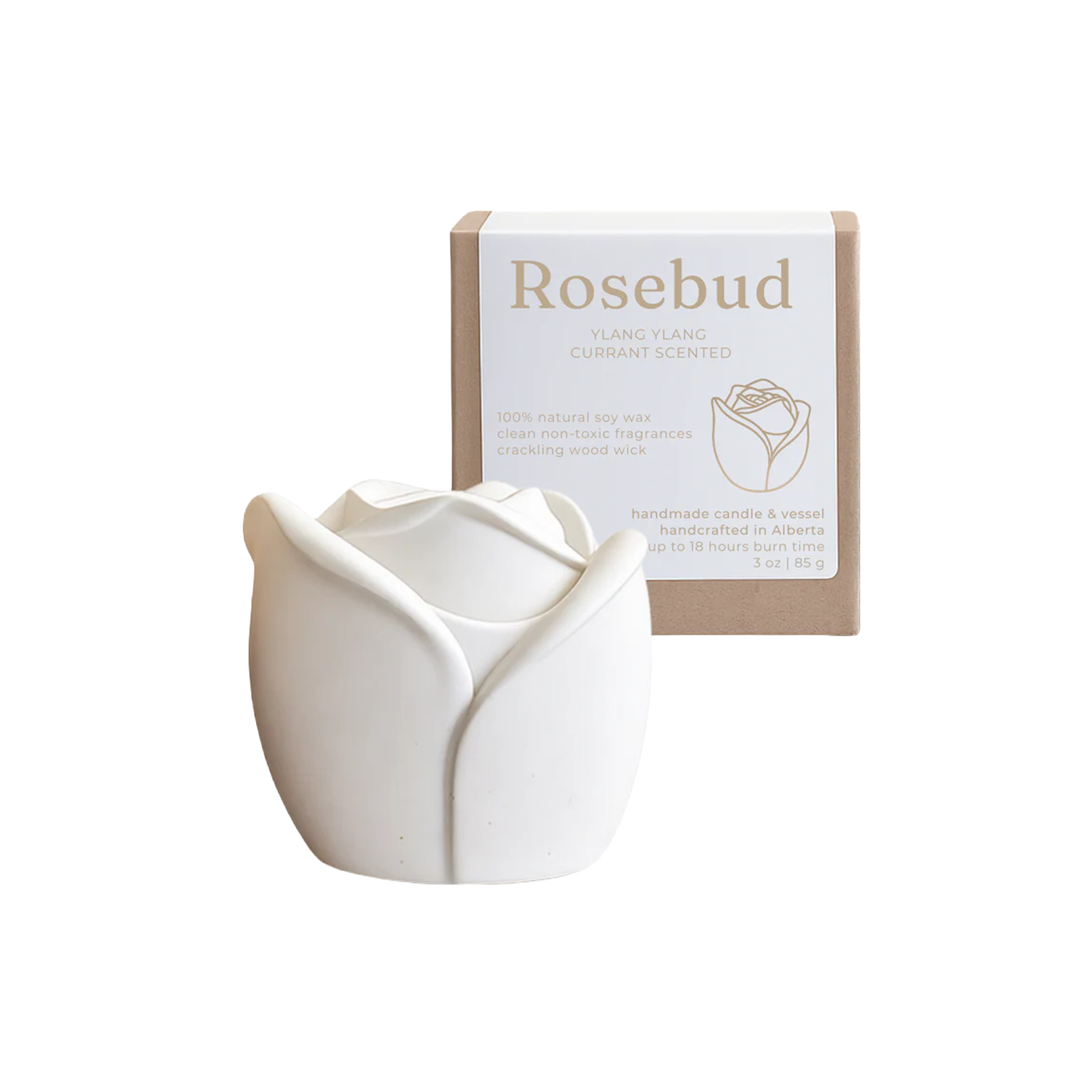 Rosebud Candle Ylang Ylang Currant (3oz)