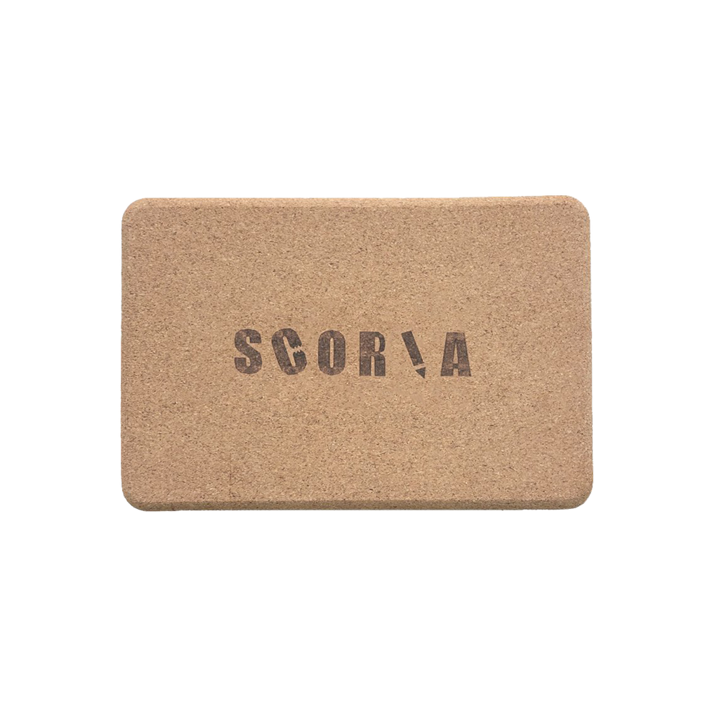 Scoria Moon Cork Yoga Block