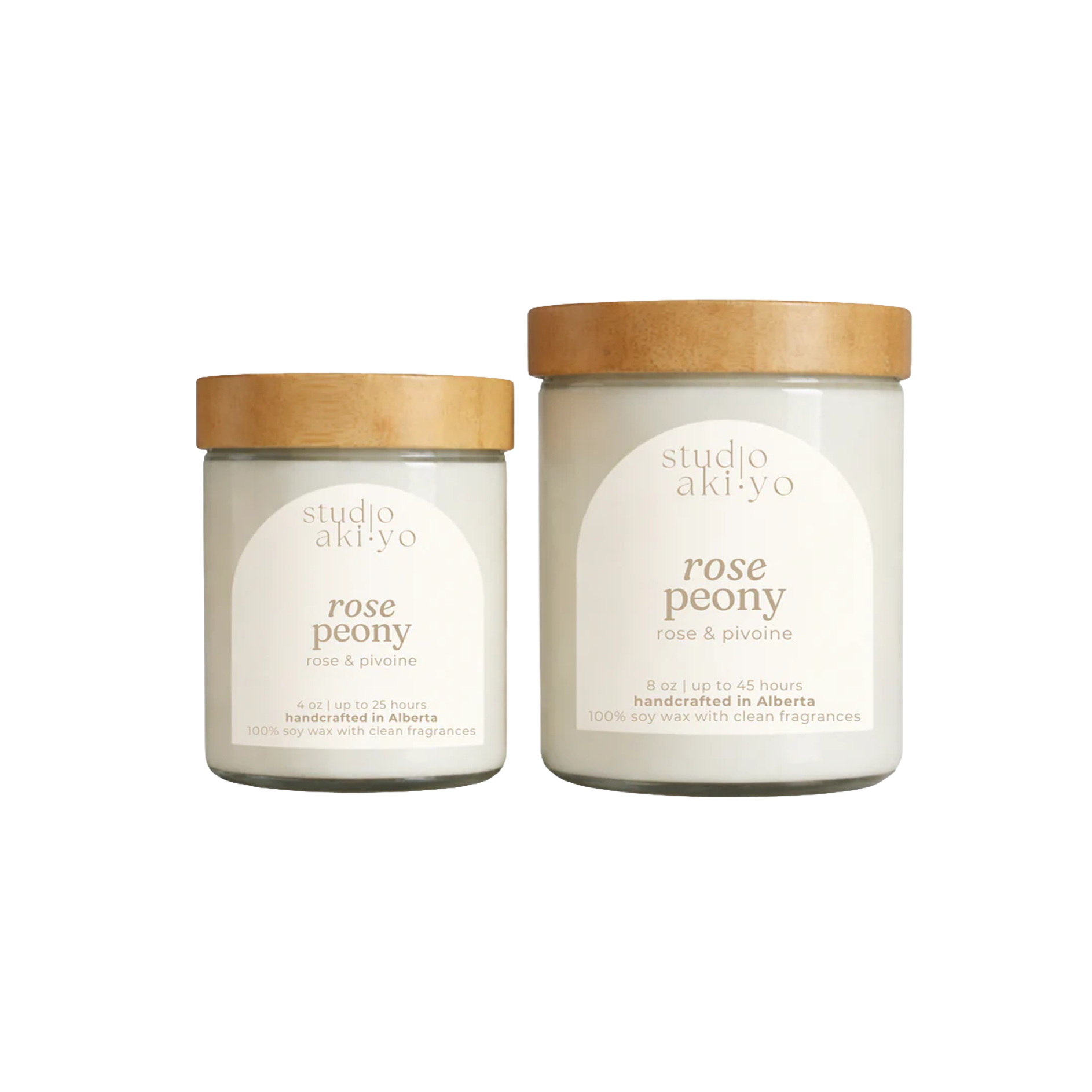 Rose Peony Soy Candle 8 oz