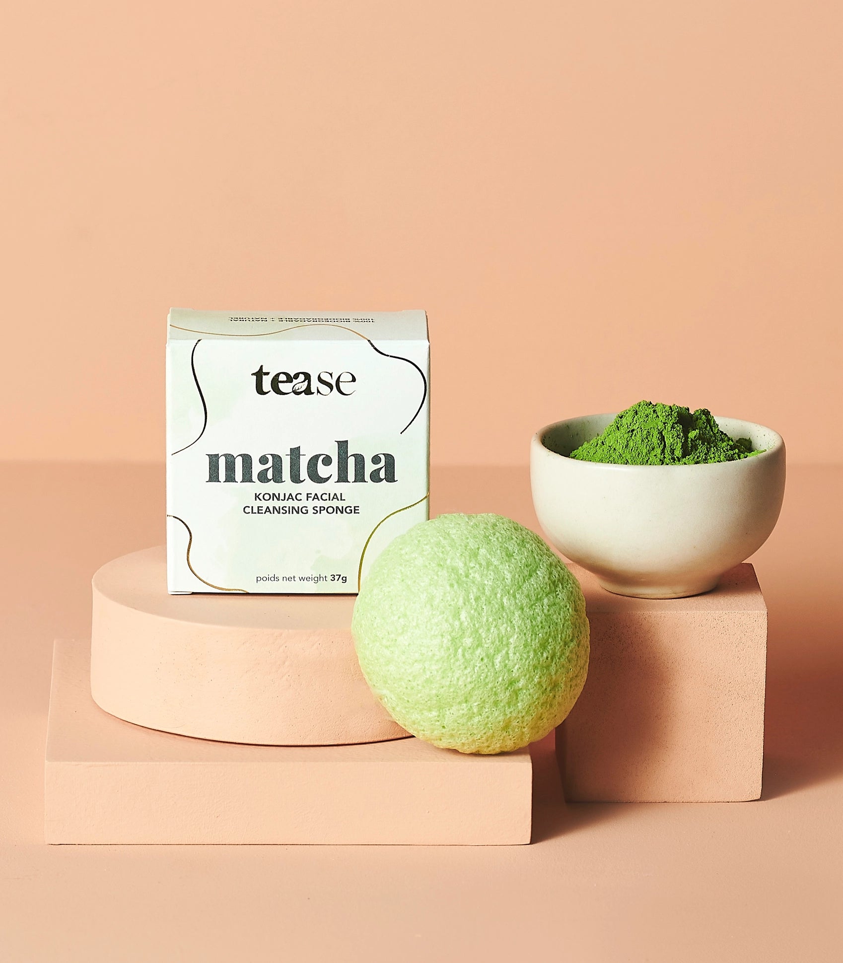 Tease Matcha Konjac Facial Sponge