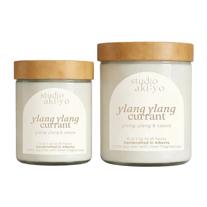 Studio Akiyo Ylang Ylang Currant Soy Wax Candle 8 oz