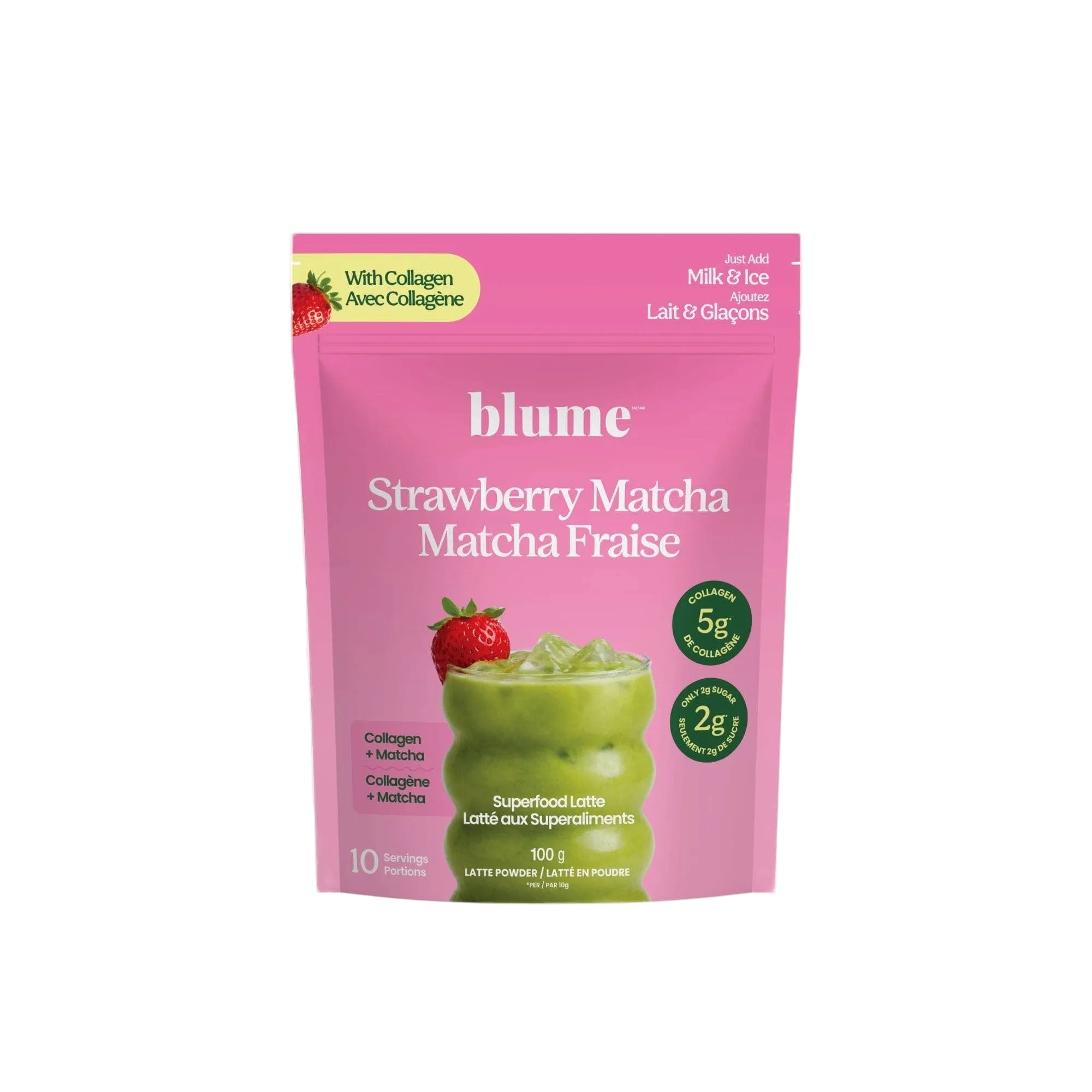 Blume Strawberry Matcha with COLLAGEN