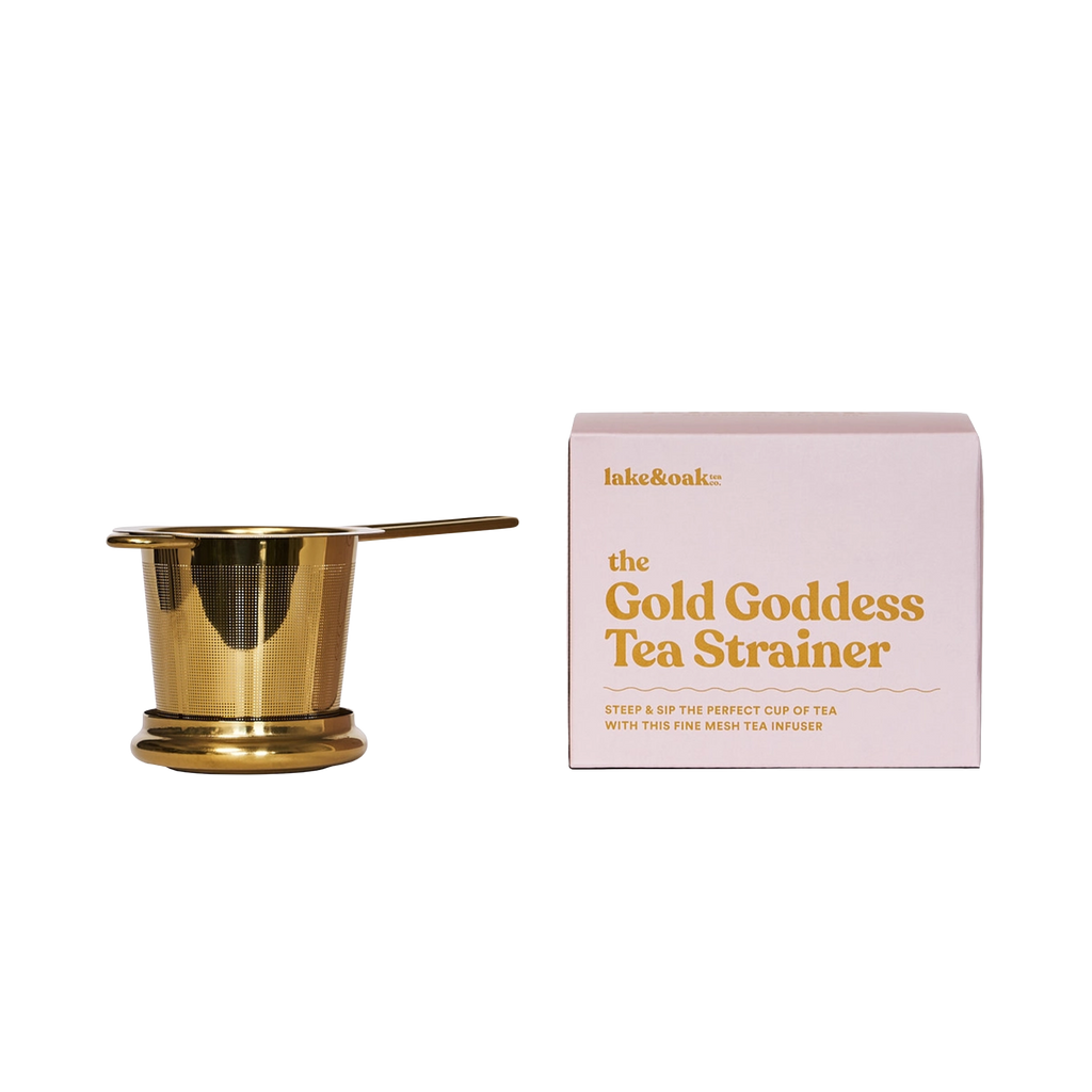 Lake & Oak The Gold Goddess Tea Strainer