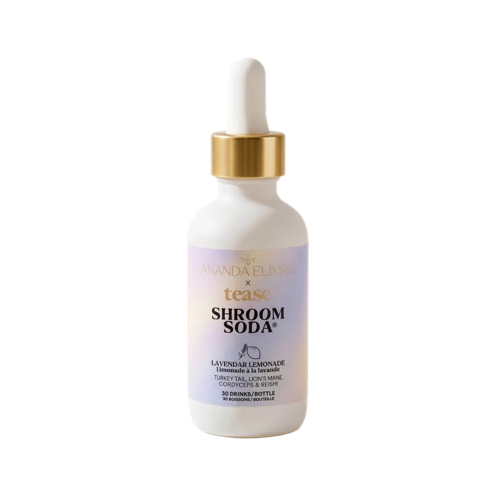 Tease x Ananda Shroom Soda® Lavender Lemon