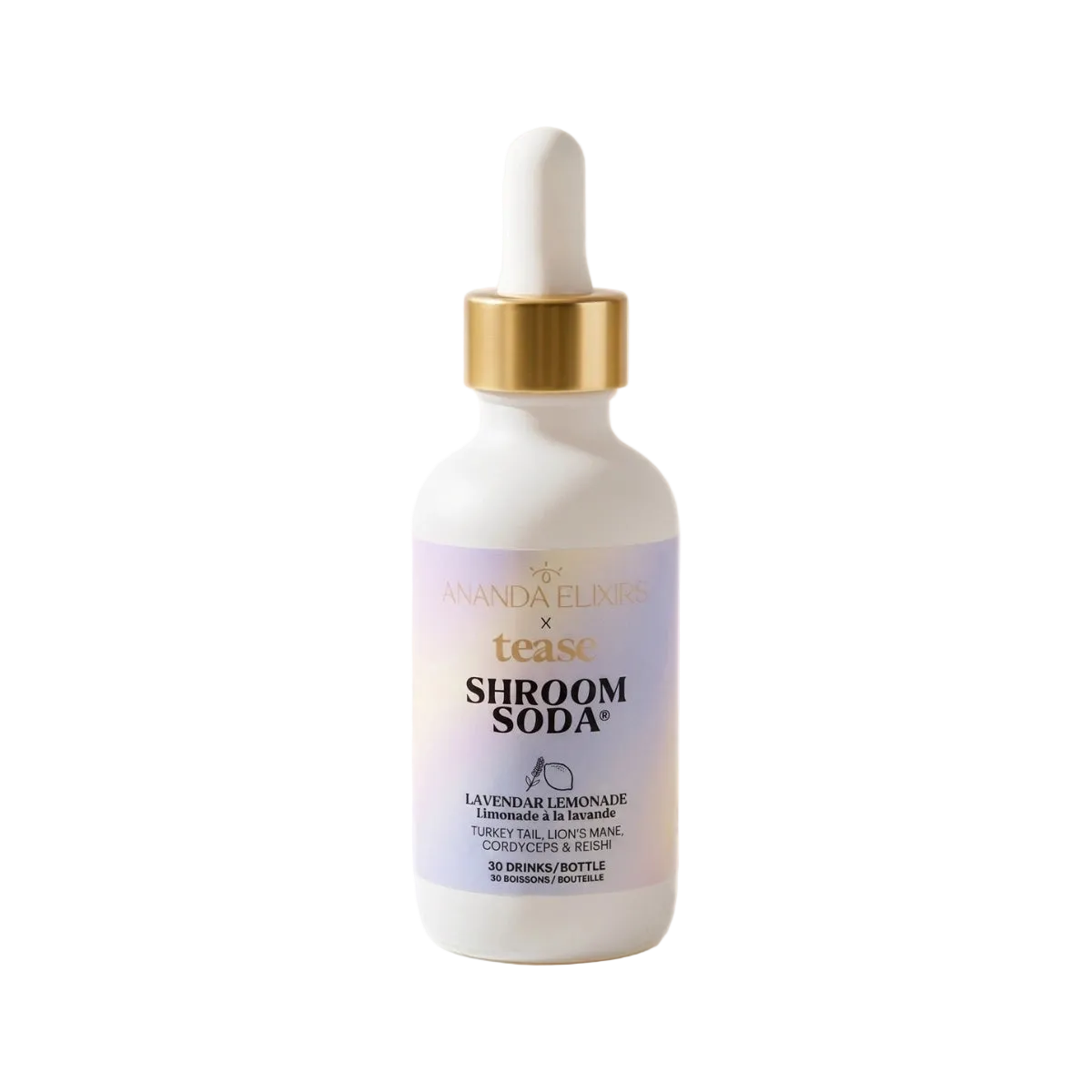 Tease x Ananda Shroom Soda® Lavender Lemon