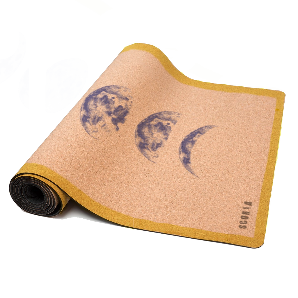 Scoria Moon Phases Cork Yoga Mat 6MM